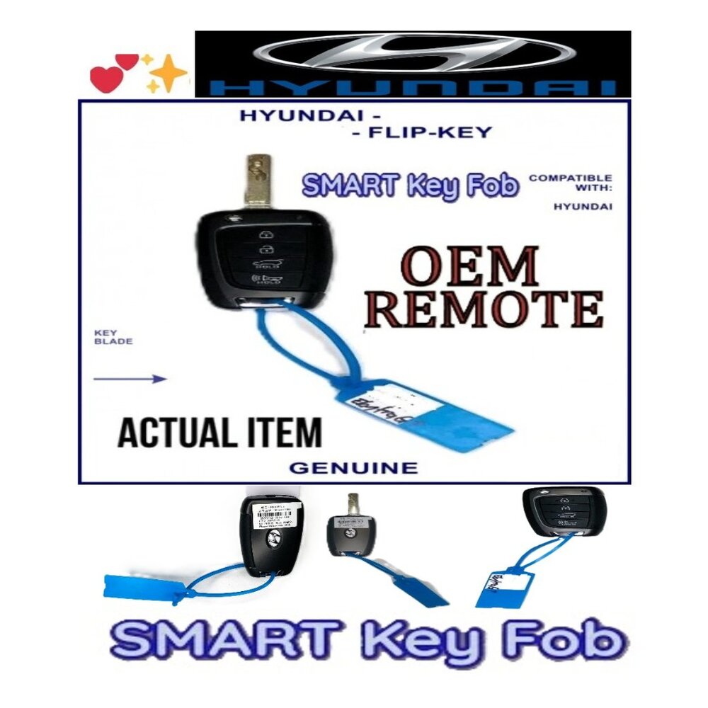 🛑 HYUNDAI Keyless ➕ KEY FOB Elantra OEM REMOTE Entry Flip Button 💸BUY NOW‼️